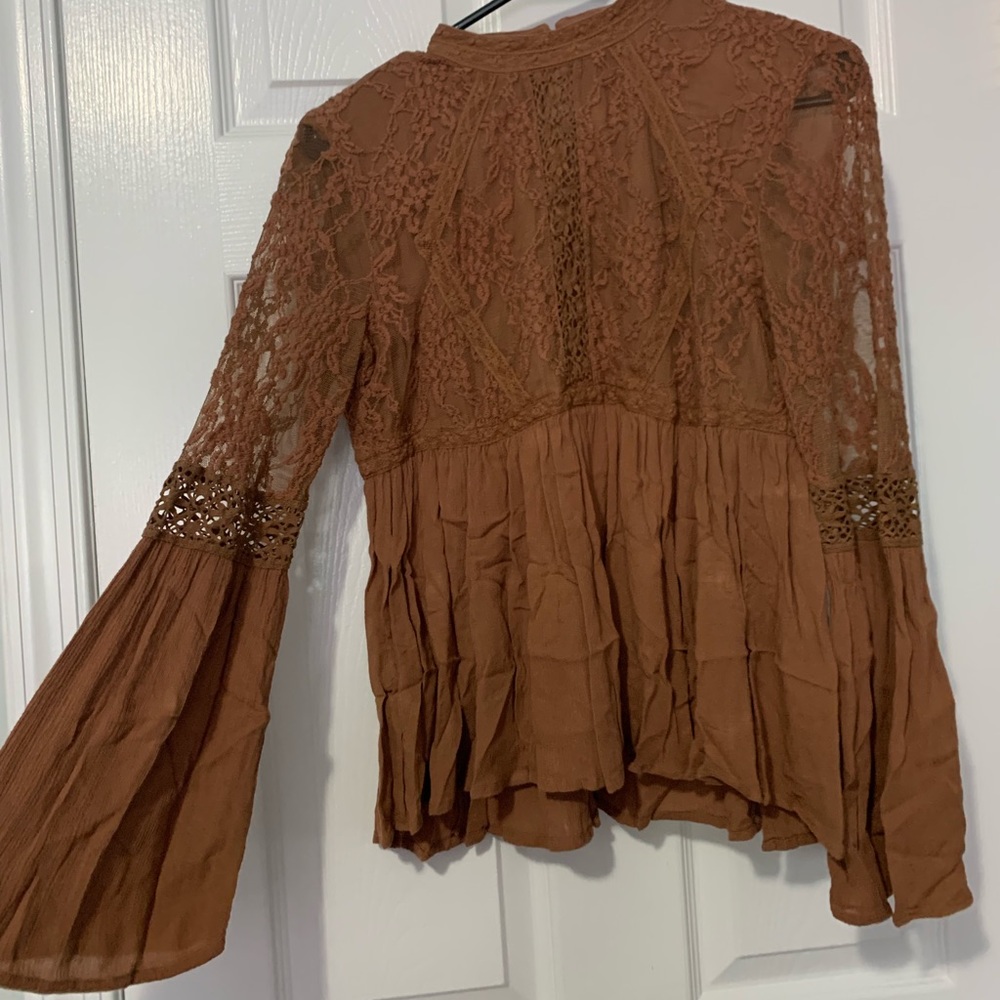Cute fall lace long sleeve